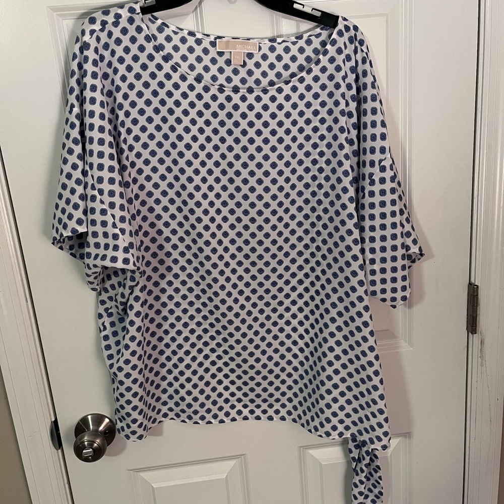Michael Kors side tie blouse
